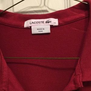 Lacoste Women Polo tee.  EUC